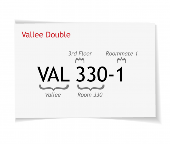 Vallee double bedroom code