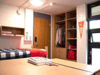 DeCew double room looking towards entrance door