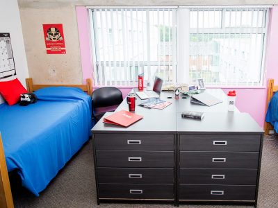Double bed dorm room
