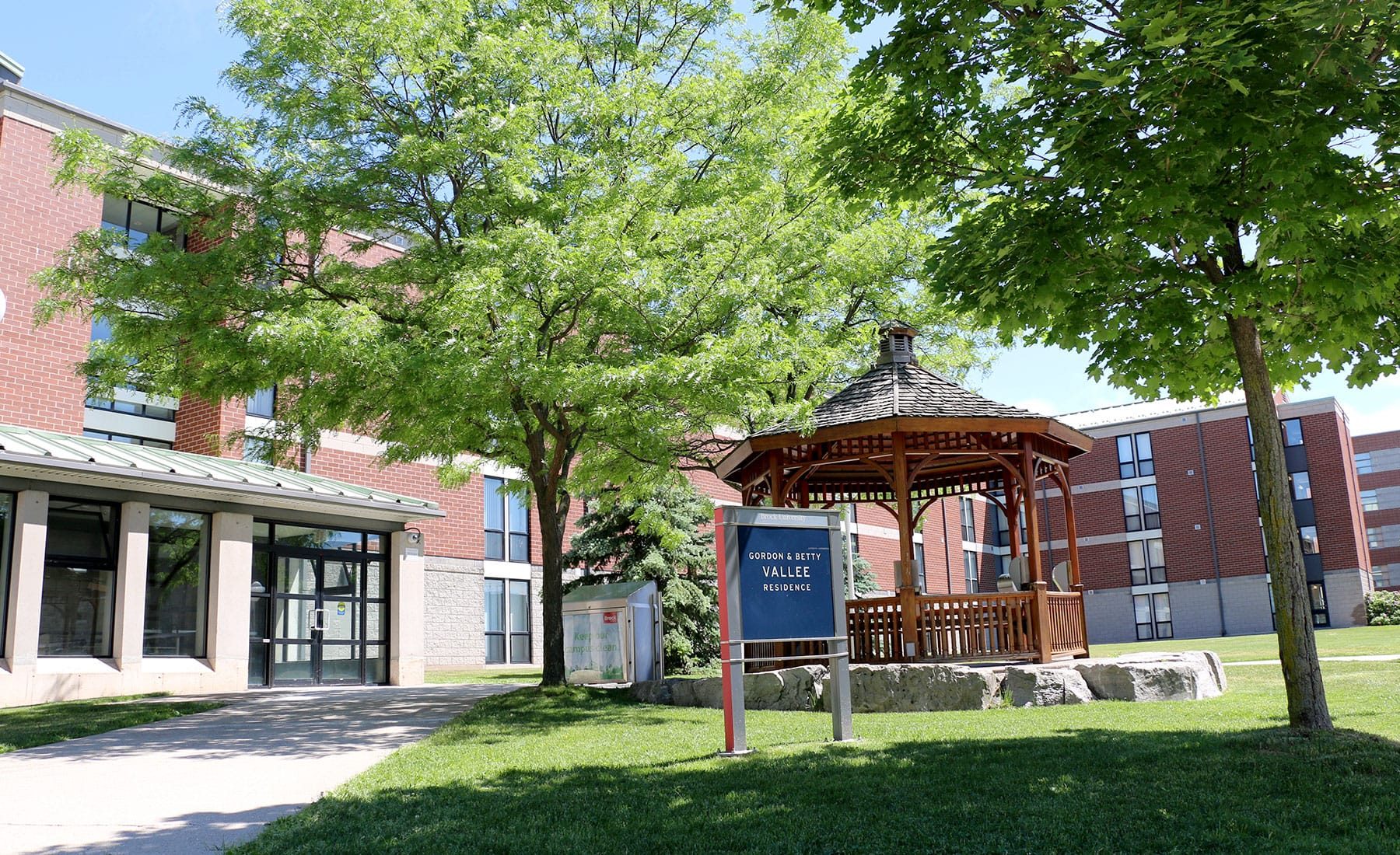 Exterior of Vallee residence with gazebo