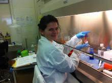 Processing some blood in the Human Sexuality Lab