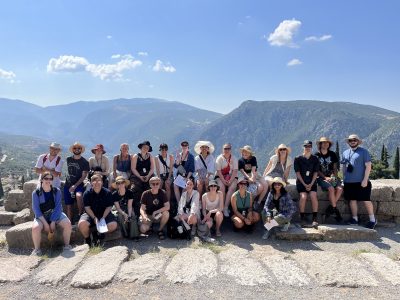 group of students on a Study Tour of Greece