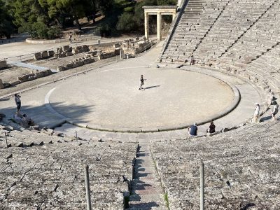 Study Tour of Greece inner view of an outdoor theatre