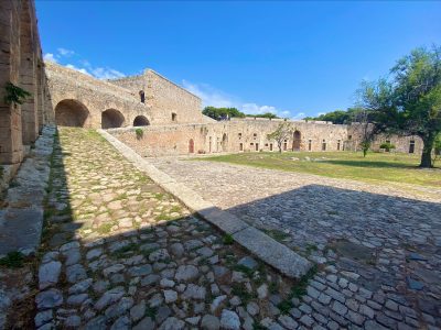 Study Tour of Greece ancient courtyard
