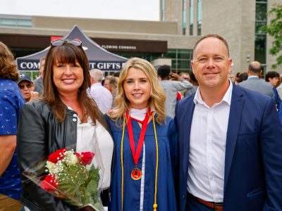 Spring Convocation - Ashley Rydzik with parents