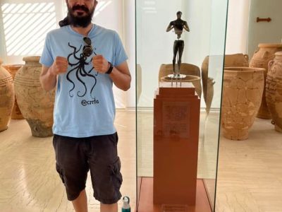 The Palaikastro Kouros at the Siteia Museum