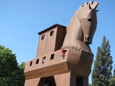 the study tour group and the Trojan horse