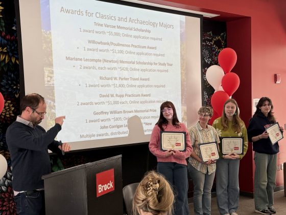 three undergraduates receive awards at the Floralia