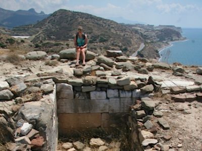 Maddie at Myrtos Pyrgos