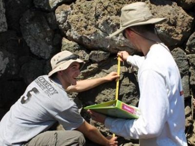 Pantelleria 2 archeology students measuring