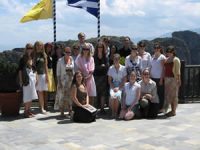 student group at Meteora