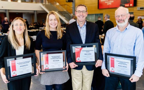 Jansen receives a teaching award