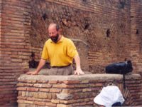 Dr Jansen steps into the role of the ancient bartender at an Ostia thermopolium.