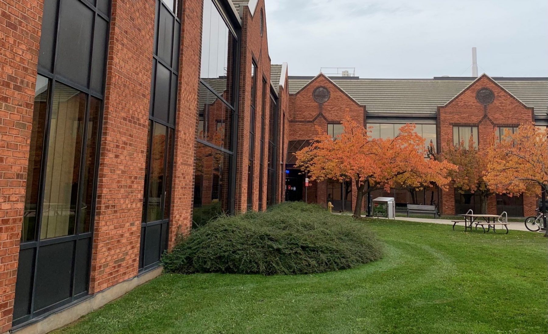 Brock University Campus courtyard 