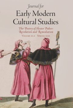 Early modern culture studies book cover