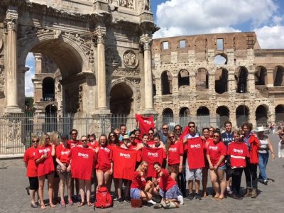 Group at the Coliseum, Rome