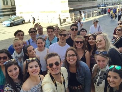 Group photo in Italy