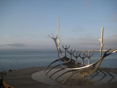 Viking ship suncraft sculpture, Reykjavik