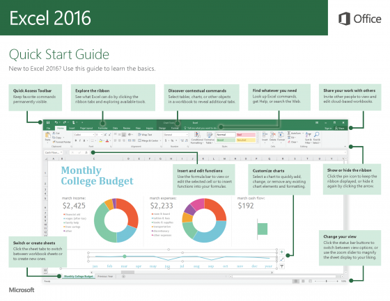 Excel Quick Start Guide for Windows