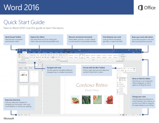 Word Quick Start Guide for Windows
