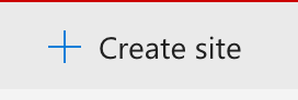 create site button
