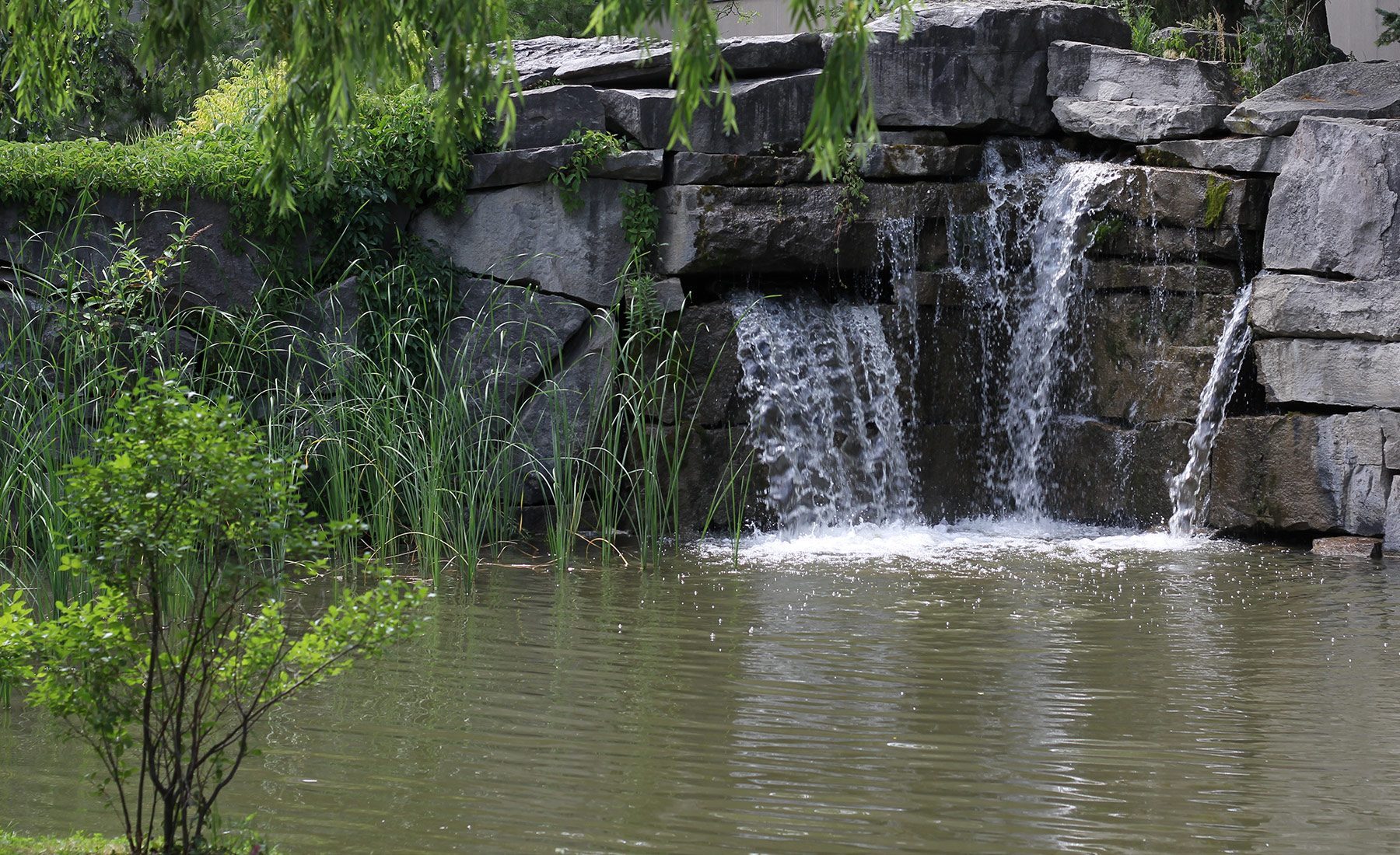 Waterfall on the Brock campus 