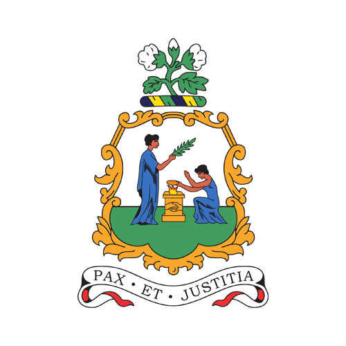 The official coat of arms for St. Vincent and the Grenadines