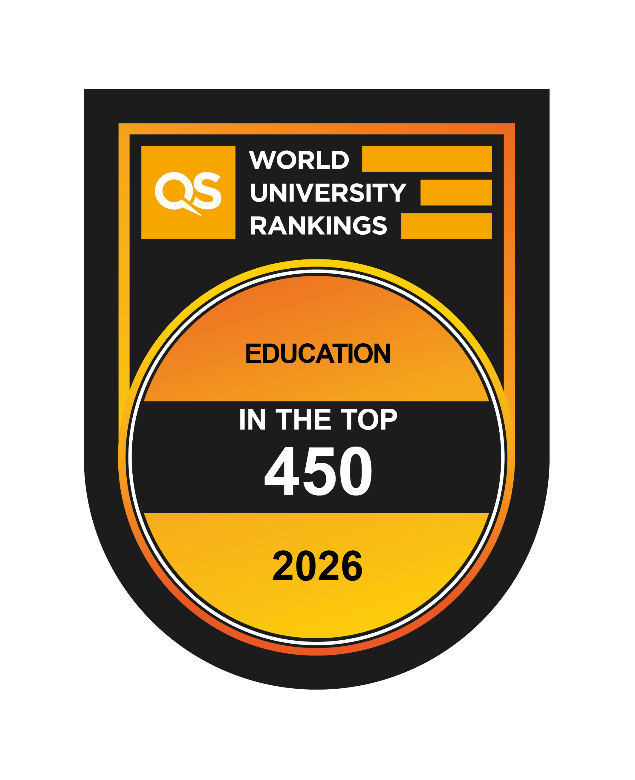 QS World University Rankings by Subject - Education - 2026 - Badge