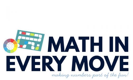 An illustration shows a colour wheel and the title Math in Every Move.