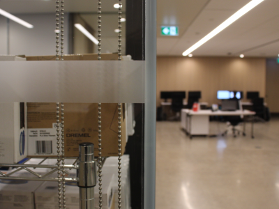 close up shot of inside the makerspace lab