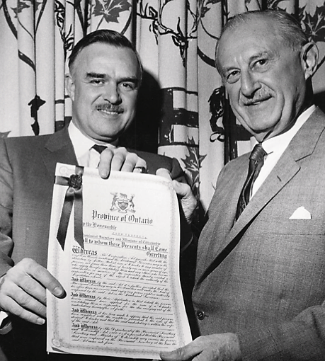 Arthur Schmon with the Brock Bill.