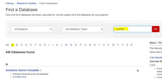 Database search - Example