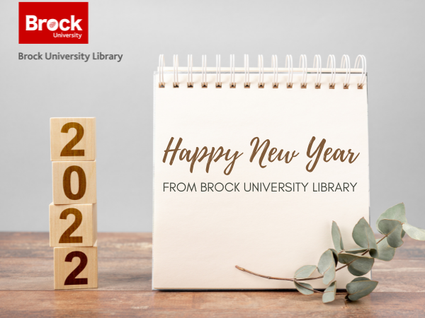 Wooden blocks spell out 2022