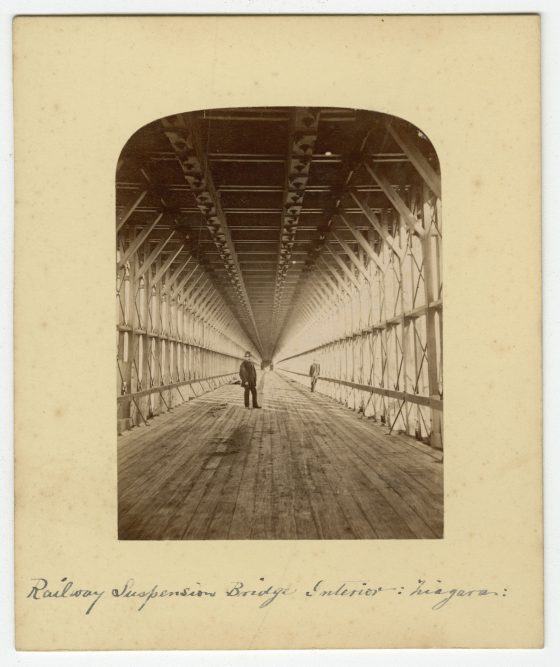 Interior of Suspension Bridge