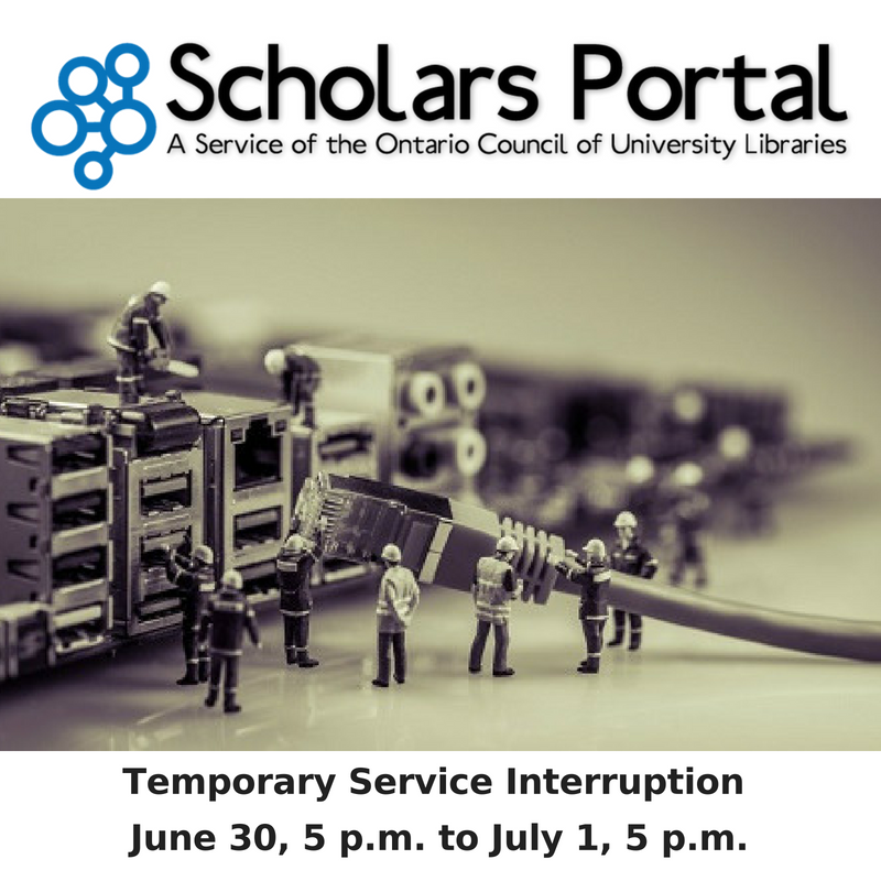 Scholars Portal notice
