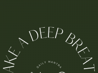 "Take a deep breath and try again" motivational mobile phone wallpaper