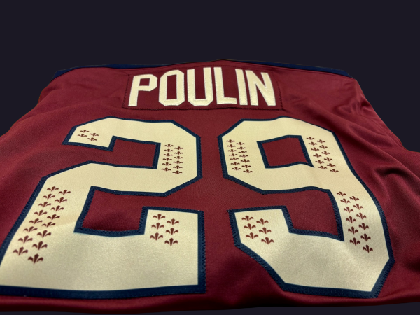 A hockey jersey from the Montreal Victoire