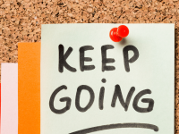 "Keep Going" motivational mobile phone wallpaper