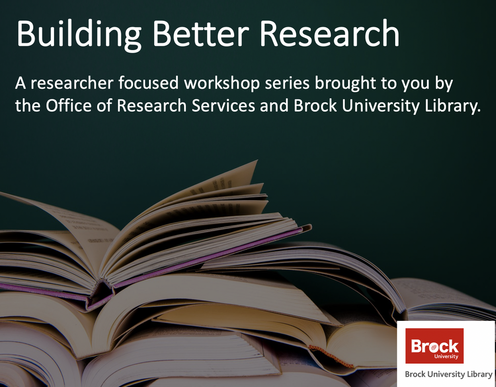 Building Better Research Workshop Series