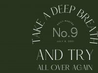"Take a deep breath and try again" motivational desktop wallpaper
