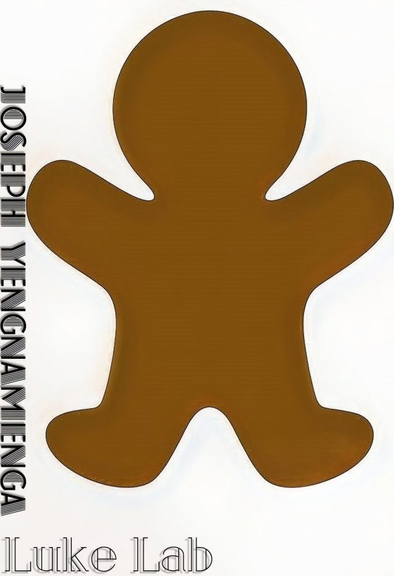 Graphic image of gingerbread figure