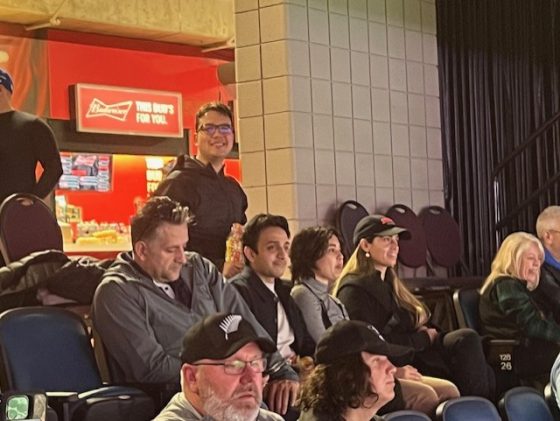 people watching a game