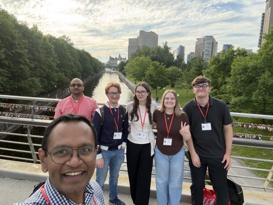 Brock students pose at CAP Congress 2026