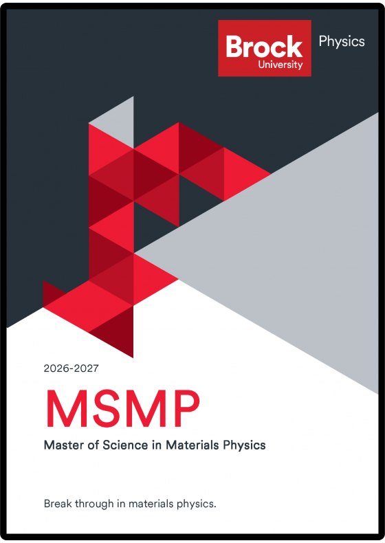 Master of Science in Materials Physics viewbook link