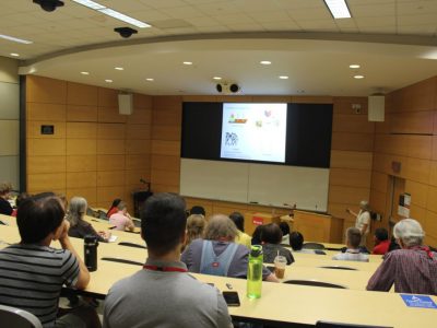 CCCG event photos - lecture hall of presenters