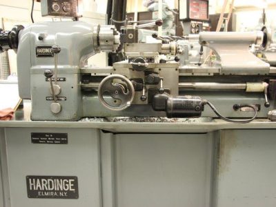 Hardinge lathe close-up