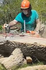 Ed doing one of his favourite things.