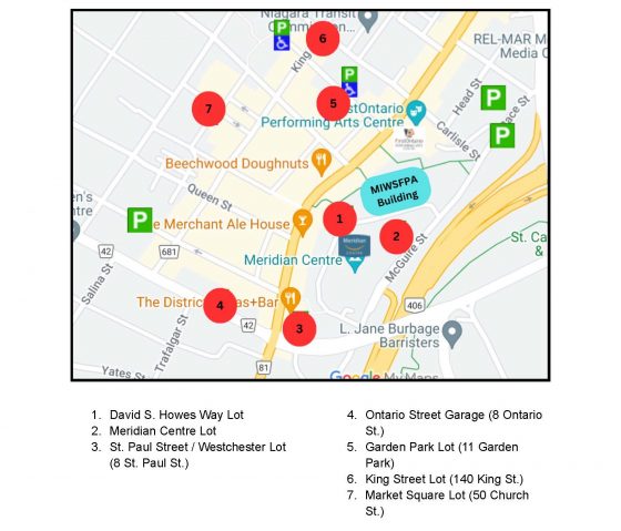 Visiting the MIW Theatre-map2 Parking map