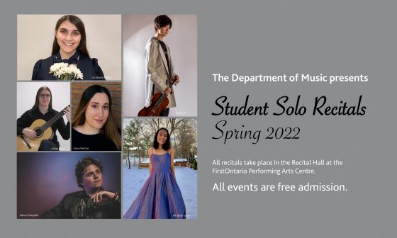 Student Solo Recitals poster