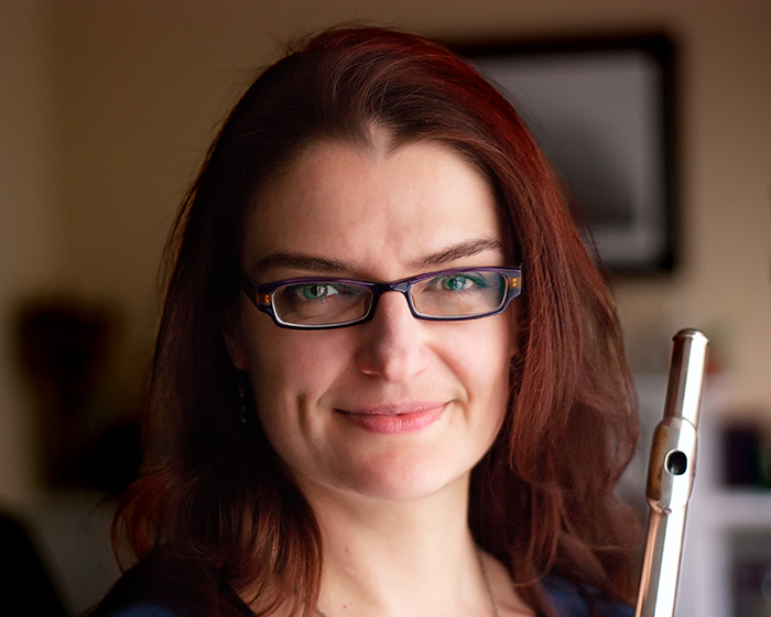 patricia dydnansky holding flute